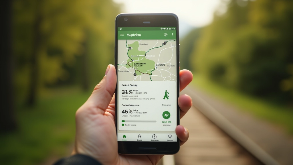 Aplikacja do planowania podróży na telefonie